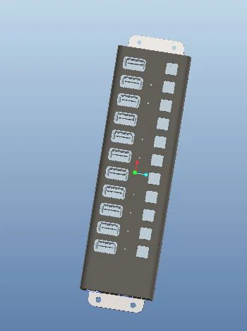 8Port Usb Extender With Wall Mount Brackets