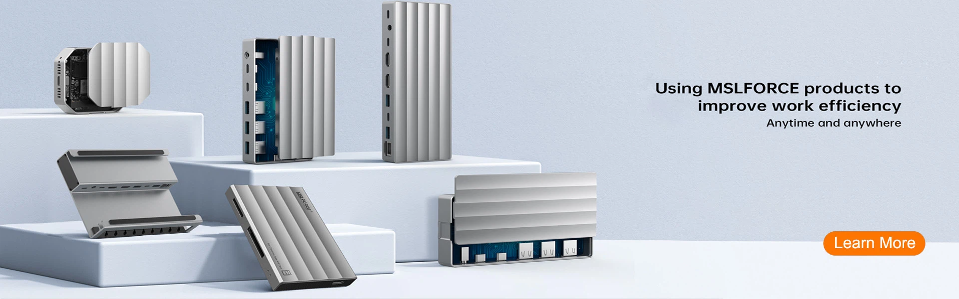 Various functional USB C HUB Docking station Card Reader SSD Enclosure Design