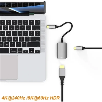 2 в 1 USB3 HDMI 8K с зарядкой PD 140 Вт